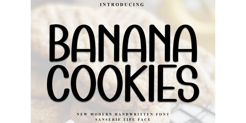 Banana Cookies Font by PiPi Creative by PiPi Creative — Display Font