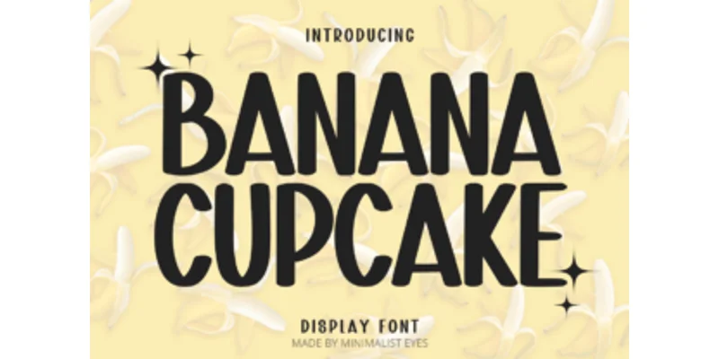 Banana Cupcake Font by Minimalist Eyes — Sans Serif Font