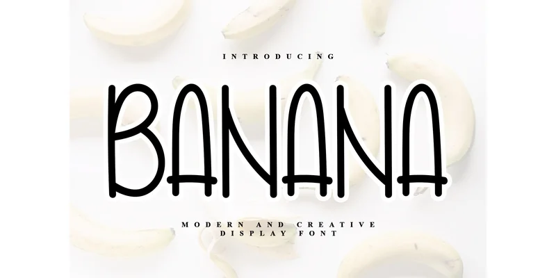 Banana Font by PiPi Creative by PiPi Creative — Display Font