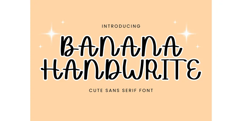 Banana Handwrite Font by Letterayu by Letterayu — Display Font