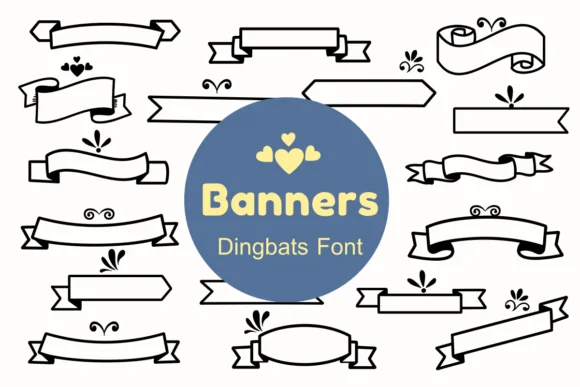 Banners by Nun Sukhwan — Dingbats Font