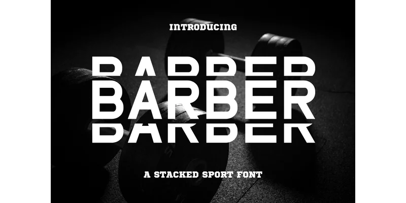 Barber Font by Eystore by Eystore — Sans Serif Font