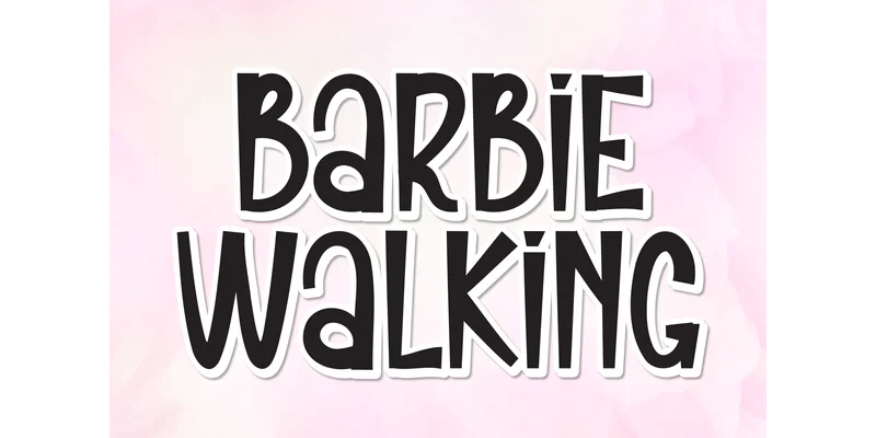 Barbie Walking Font by Robbots stores — Display Font