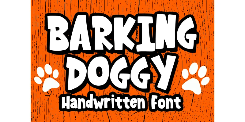 Barking Doggy Font by MVMET by MVMET — Display Font
