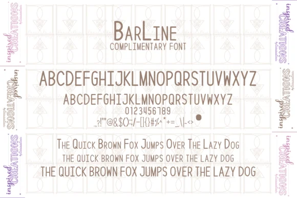 Barline by RancesRein — Dingbats Font — thumbnail 3