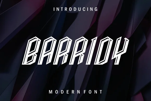 Barridy by prayoga_std — Slab Serif Font