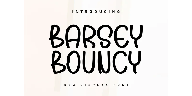 Barsey Bouncy Font by ArtLine Design by ArtLine Design — Display Font