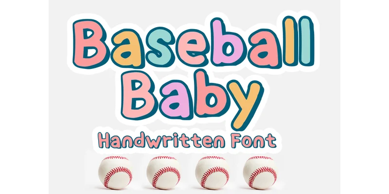 Baseball Baby Font by MVMET by MVMET — Display Font
