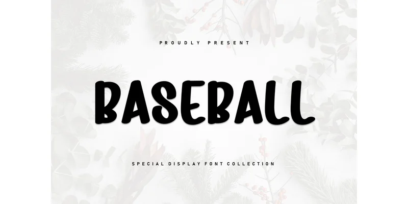 Baseball Font by ArtLine Design by ArtLine Design — Display Font