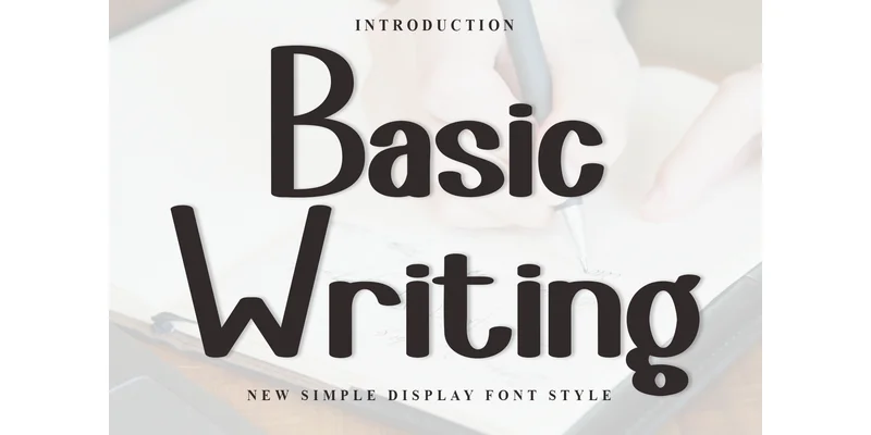 Basic Writing Font by FreshTypeINK by FreshTypeINK — Display Font