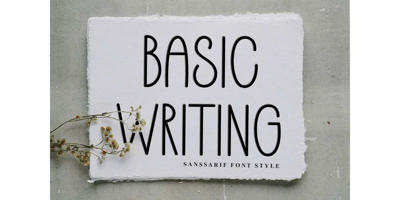 Basic Writing Font by FreshTypeINK — Sans Serif Font