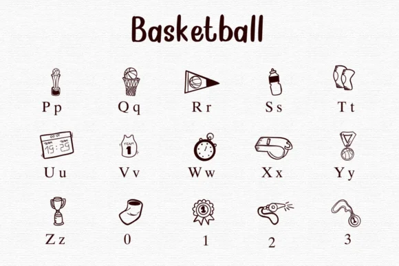 Basketball by Nongyao — Dingbats Font — thumbnail 3