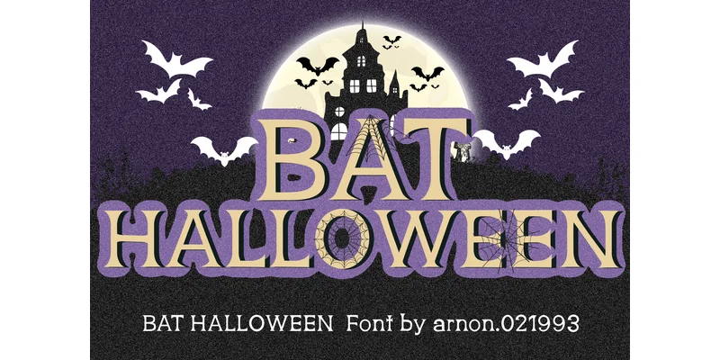 Bat Halloween Font by arnon.021993 by arnon.021993 — Display Font