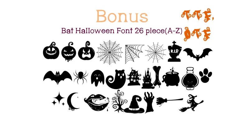 Bat Halloween Font by arnon.021993 by arnon.021993 — Display Font — thumbnail 6