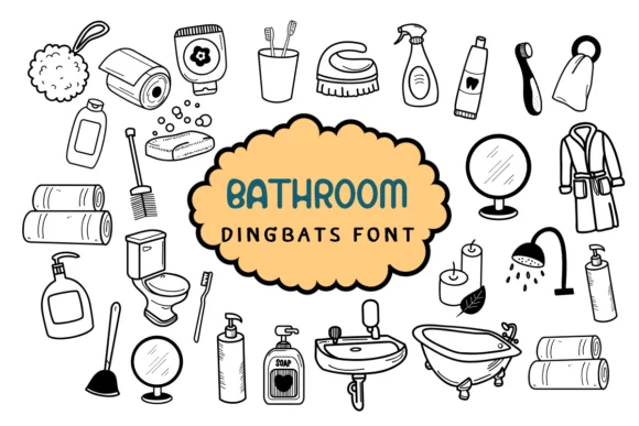 Bathroom by Nun Sukhwan — Dingbats Font
