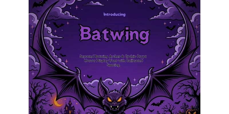 Batwing Gothic Font by GraphicxPack — Display Font
