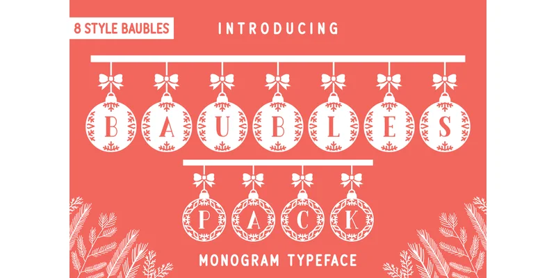 Baubles Pack Font by Kelik - 7NTypes by Kelik - 7NTypes — Decorative Font