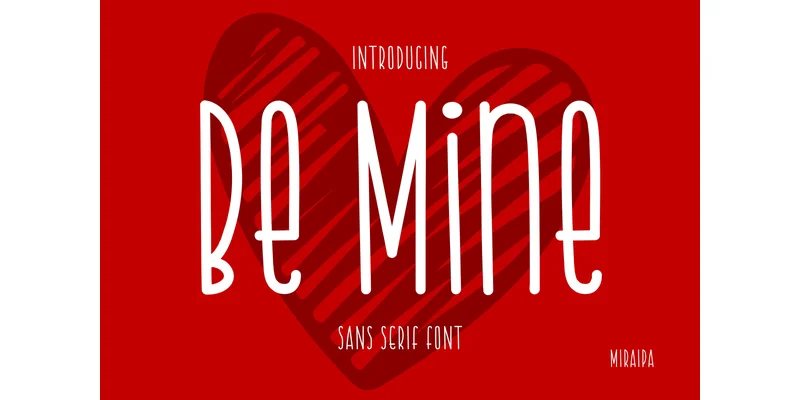 Be Mine Font by miraipa — Sans Serif Font