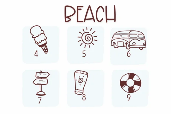 Beach by Sirinart — Dingbats Font — thumbnail 4