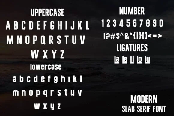 Beach by Mahesa Design — Slab Serif Font — thumbnail 2