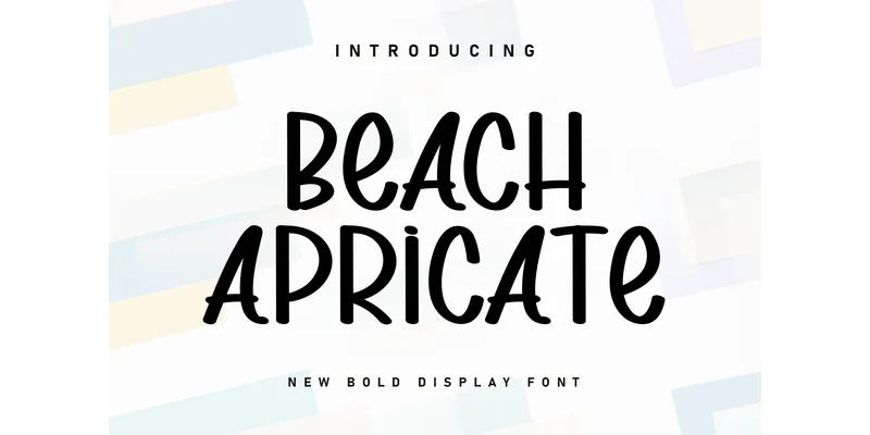 Beach Apricate Font by Berkah Shop by Berkah Shop — Display Font