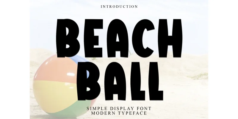 Beach Ball Font by PiPi Creative by PiPi Creative — Display Font