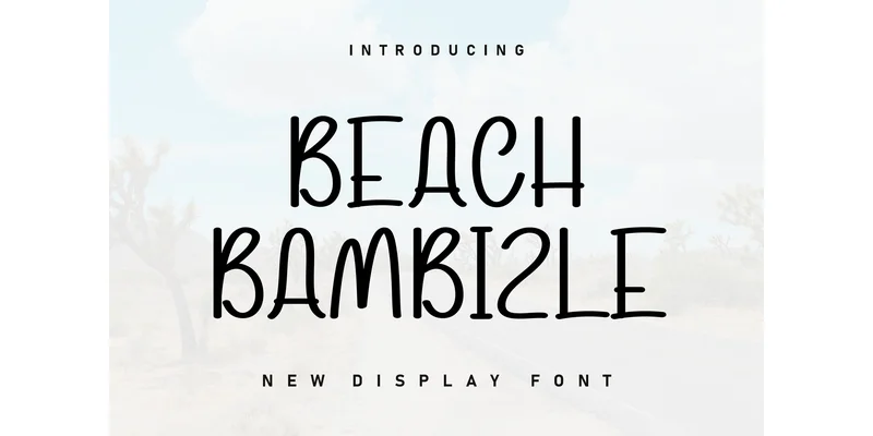 Beach Bambizle Font by ArtLine Design by ArtLine Design — Display Font