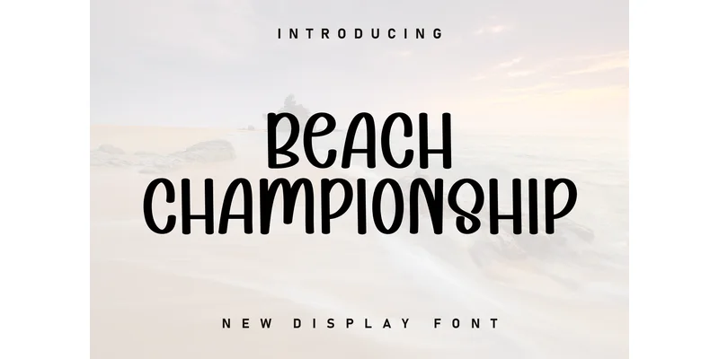 Beach Championship Font by Berkah Shop by Berkah Shop — Display Font