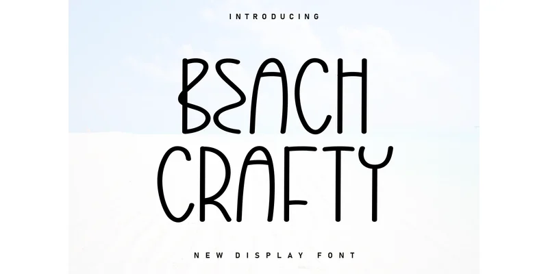 Beach Crafty Font by ArtLine Design by ArtLine Design — Display Font
