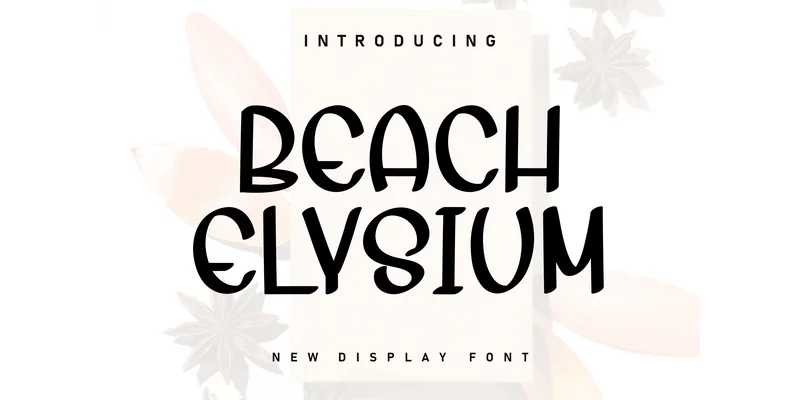Beach Elysium Font by Berkah Shop by Berkah Shop — Display Font
