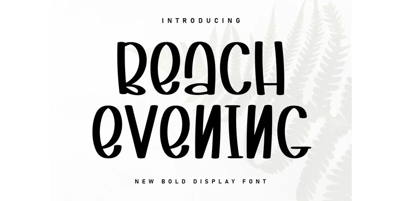 Beach Evening Font by Berkah Shop by Berkah Shop — Display Font