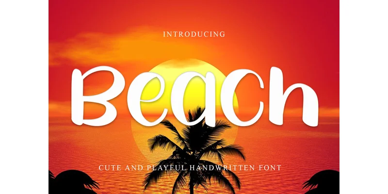 Beach Font by GiaLetter by GiaLetter — Display Font