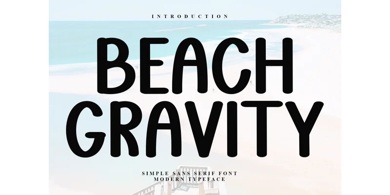 Beach Gravity Font by FreshTypeINK by FreshTypeINK — Display Font