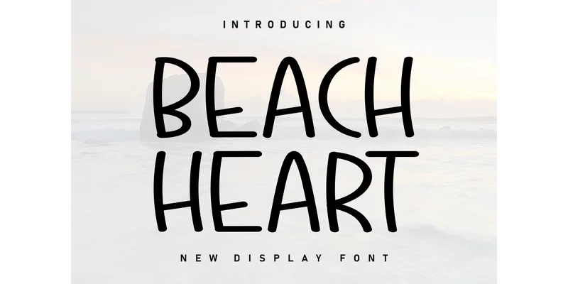 Beach Heart Font by ArtLine Design by ArtLine Design — Display Font