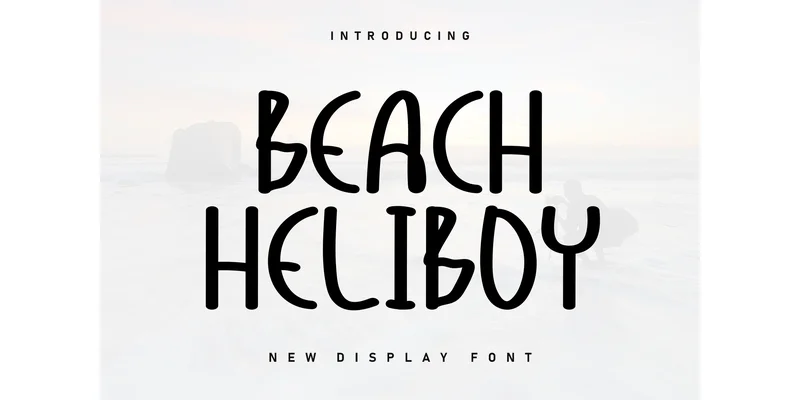 Beach Heliboy Font by Berkah Shop by Berkah Shop — Display Font