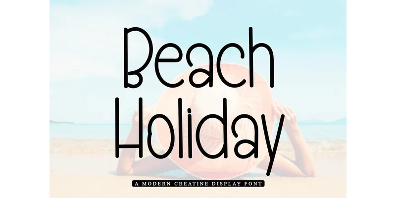Beach Holiday Font by ONE DESIGN by ONE DESIGN — Display Font