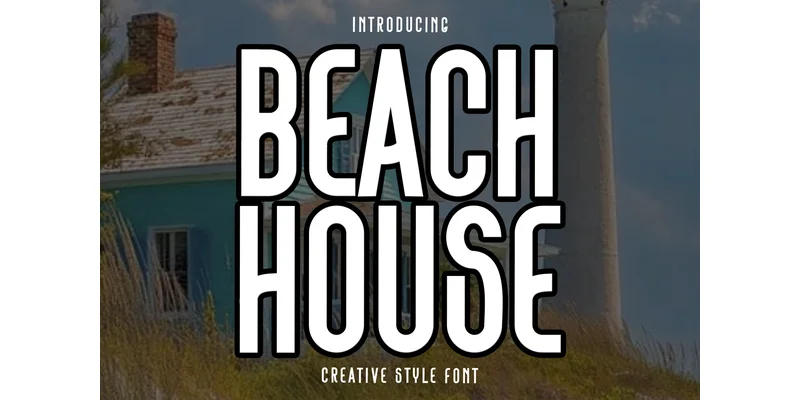 Beach House Font by PiPi Creative by PiPi Creative — Display Font