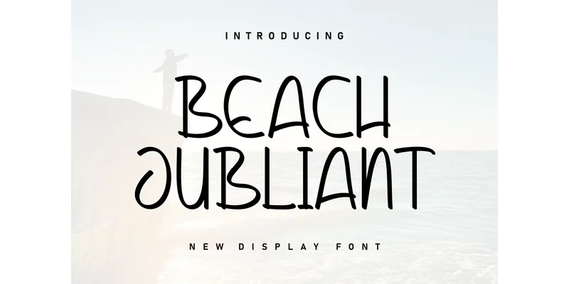 Beach Jubliant Font by Berkah Shop by Berkah Shop — Display Font