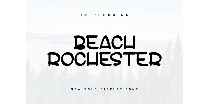 Beach Rochester Font by Berkah Shop by Berkah Shop — Display Font