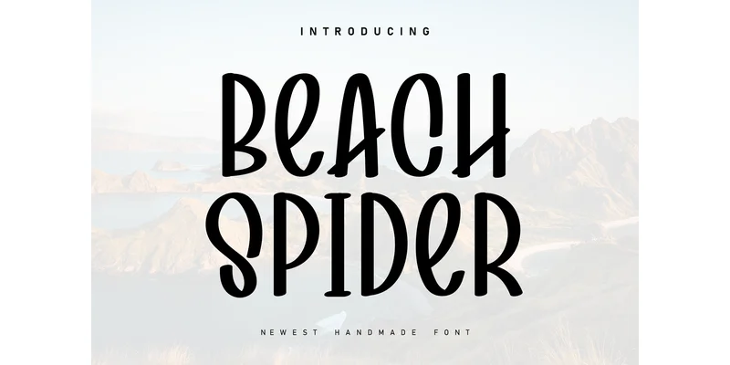 Beach Spider Font by Berkah Shop by Berkah Shop — Display Font