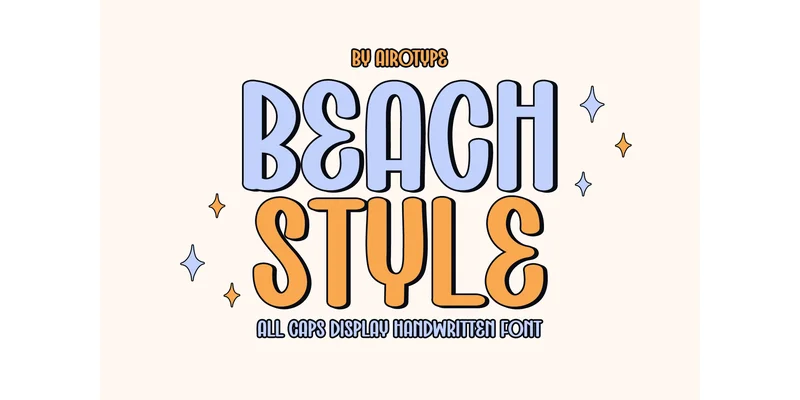 Beach Style Font by airotype by airotype — Display Font