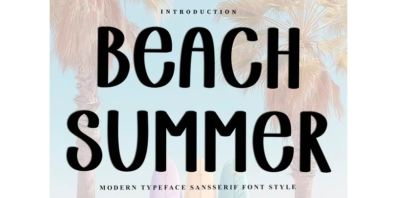 Beach Summer Font by FreshTypeINK by FreshTypeINK — Display Font