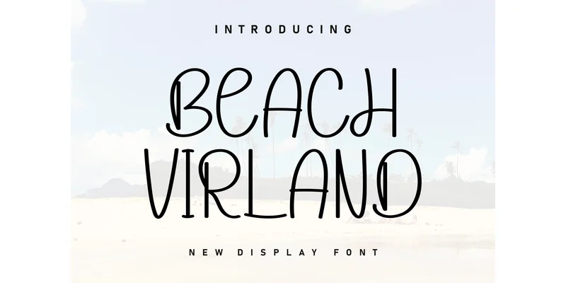 Beach Virland Font by KC Production by KC Production — Display Font