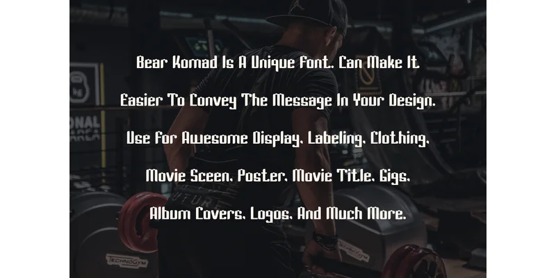Bear Komad Font by vandesignstd by vandesignstd — Display Font — thumbnail 3