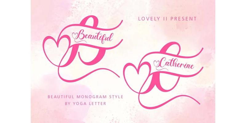 Beautiful Catherine Monogram Font by yogaletter6 by yogaletter6 — Decorative Font