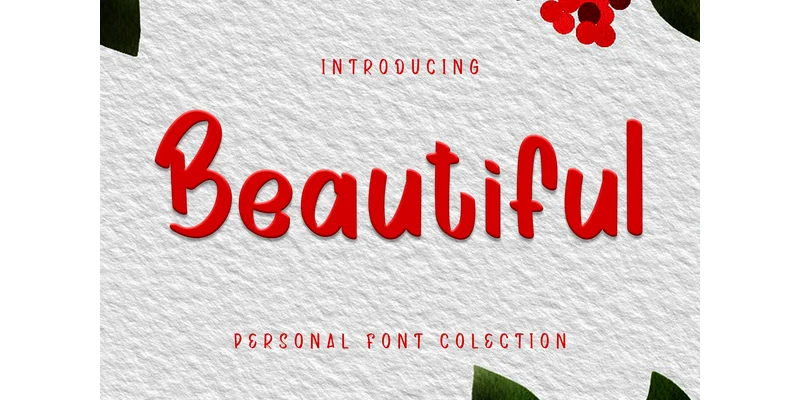 Beautiful Font by GiaLetter by GiaLetter — Display Font