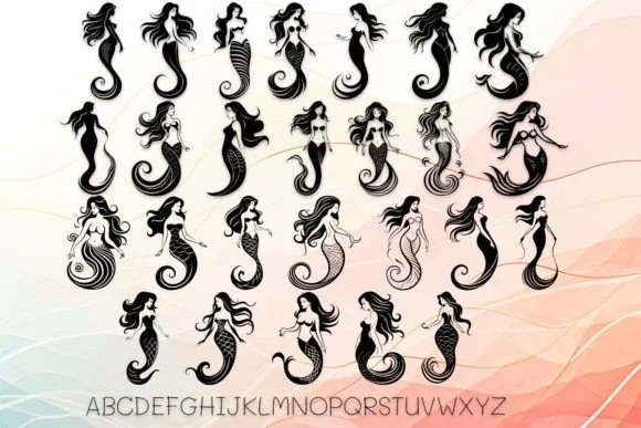 Beautiful Mermaid by MOMAT THIRTYONE — Dingbats Font — thumbnail 2