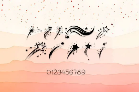 Beautiful Shooting Star by MOMAT THIRTYONE — Dingbats Font — thumbnail 4