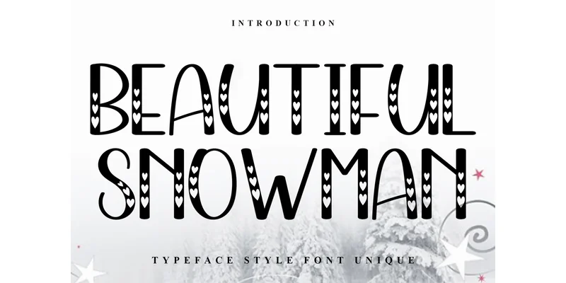 Beautiful Snowman Font by FreshTypeINK by FreshTypeINK — Display Font