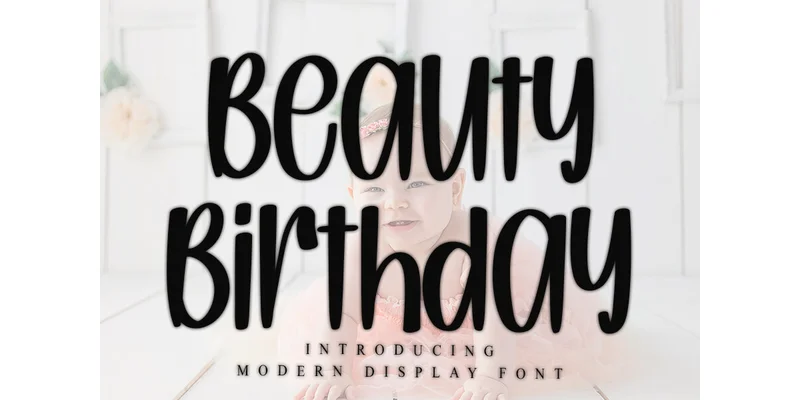 Beauty Birthday Font by PiPi Creative by PiPi Creative — Display Font